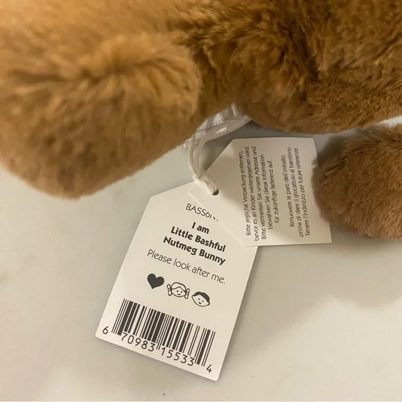 NWT Retired Jellycat Bashful Bunny Holiday Trio - cranberry, nutmeg, and ivy - Picture 6 of 11